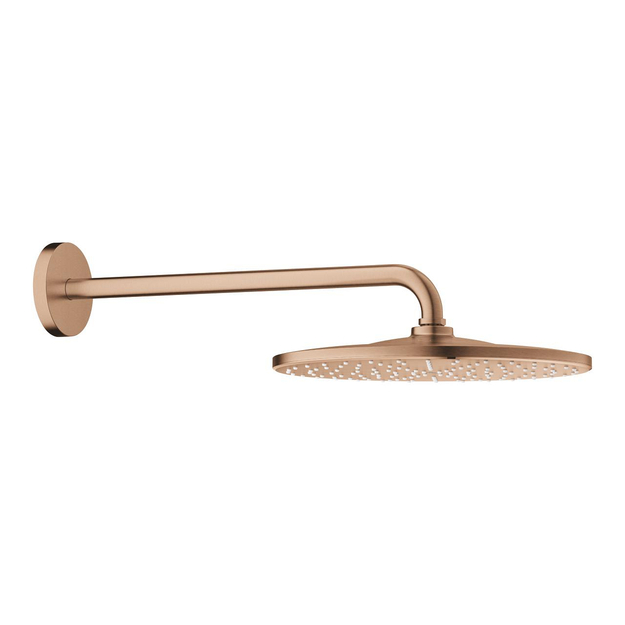 Du&scaron;o galva Rainshower MONO 310 mm su 422 mm alkūne i&scaron; sienos, brushed warm sunset