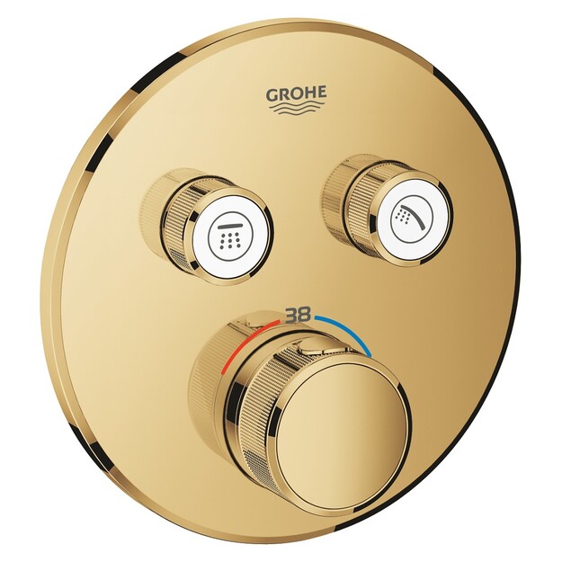 Vir&scaron;tinkinė du&scaron;o mai&scaron;ytuvo dalis Grohtherm SmartControl, 2 valdikliai, cool sunrise