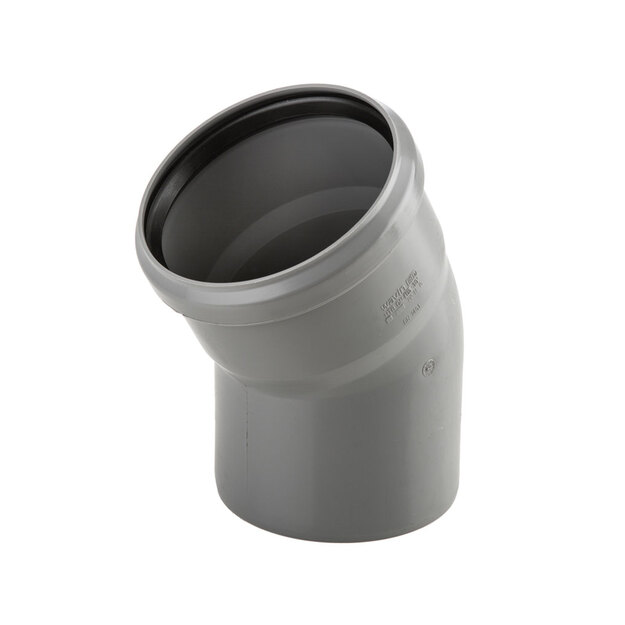 Kanalizacijos alkūnė PP 40/30&deg;, pilkas (3018727)