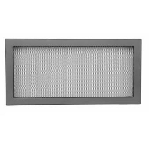 Grotelės VENTLAB 450X220, be žaliuzių, juodos