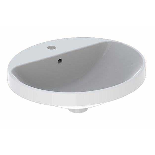 Praustuvas įleidžiamas VariForm 50 cm, ovalus, baltas