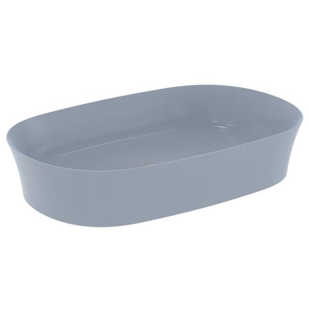 Praustuvas montuojamas ant stalvir&scaron;io Ideal Standard Ipalyss 60x38 cm, be perlajos, su dugno vožtuvu, Powder Blue