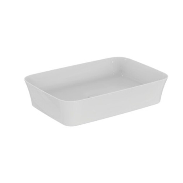 Praustuvas montuojamas ant stalvir&scaron;io  55 cm (550 x 380 x 120) mm, be persipilimo, be dugno vožtuvo, baltas