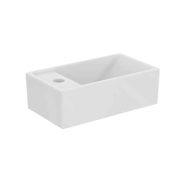 Mini praustuvėlis i.life S 370x210x120 mm baltas, be persipylimo,  mai&scaron;ytuvo tvirtinimas kairėje