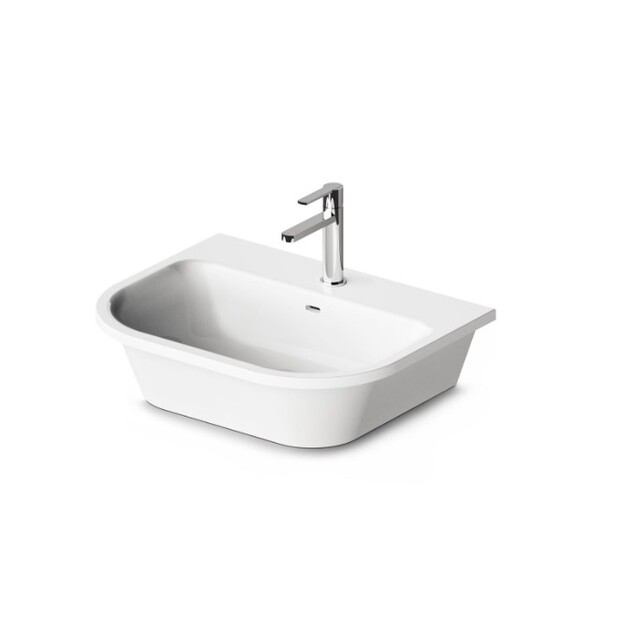 Akmens masės praustuvas PAA Vario 595 x 470 mm, balta spalva