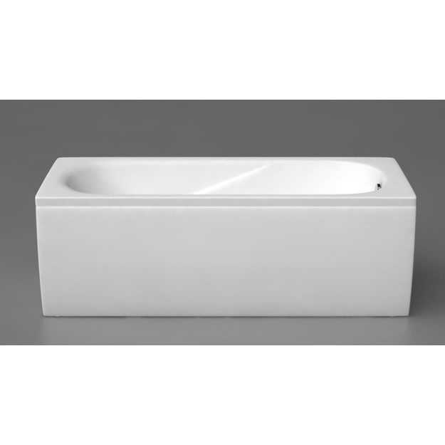 Akmens masės vonia Classica 1800&times;750&times;600 mm mm,be sifono, be apdailos, balta blizgi spalva