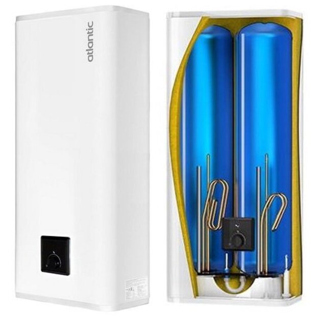 Vertikalus elektrinis plok&scaron;čias vandens &scaron;ildytuvas Atlantic FLAT O Pro+ 80 (65L)