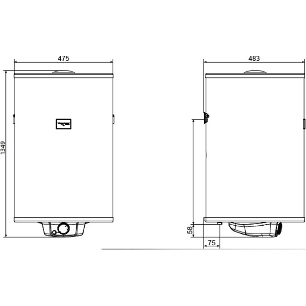 Vertikalus elektrinis vandens &scaron;ildytuvas Stiebel Eltron PSH 150 Classic, 150L