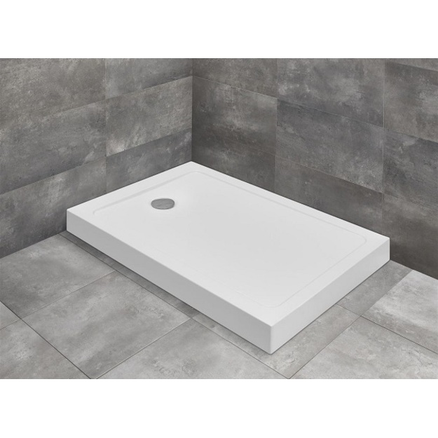 Akrilinis du&scaron;o padėklas Radaway Doros F Compact 1200x700x120, su integruota uždanga
