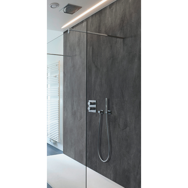 VIPANEL plok&scaron;tė 1000*2100*3mm, CONCRETE BLACK spalva