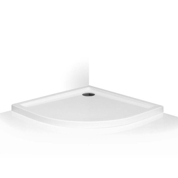 Du&scaron;o padėklas FLAT ROUND 800x800 mm, baltas