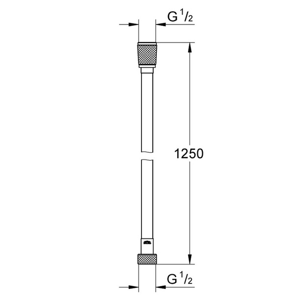 Silverflex du&scaron;o žarna 1250mm., 1/2 x1/2 
