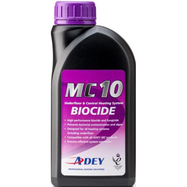 &Scaron;ildymo/ vėsinimo sistemų apsauga nuo bakterijų/ grybelių veisimosi Biocide Adey MC10, 500ml