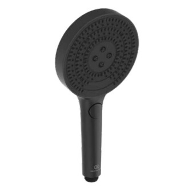 Ideal Standard Idealrain SOLOS rankinė du&scaron;o galva 130 mm, 3 funkcijos, 8 l/min, matinė juoda spalva