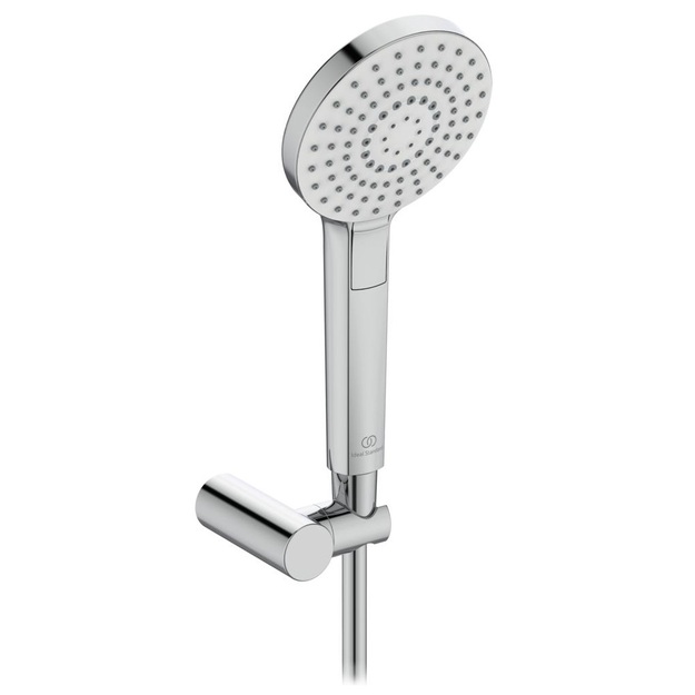 Du&scaron;o komplektas Idealrain Evo Round 3 funkcijų rankinis du&scaron;as 110mm, sieninis laikiklis, 1,75cm IdealFlex žarna, chromas