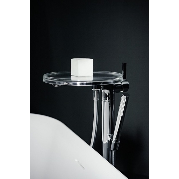 Kartell by LAUFEN Vonios mai&scaron;ytuvas-kolonėlė su padėkliuku, žarna su du&scaron;eliu