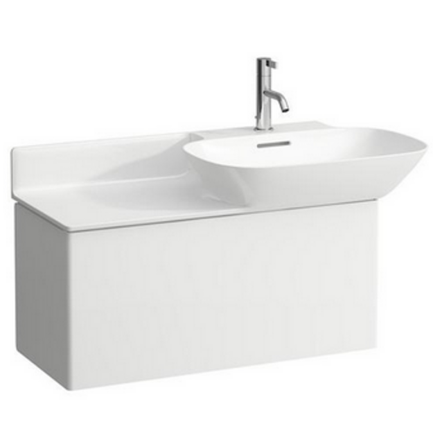 Praustuvo spintelė INO 355x780x350 mm su 1 stalč., praustuvui 8.1330.1/2, matinė balta