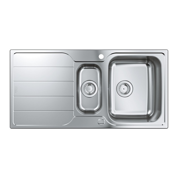 Grohe nerūdijančio plieno plautuvė K500, dubuo 34 x 42 cm, su nuvarvinimo indu