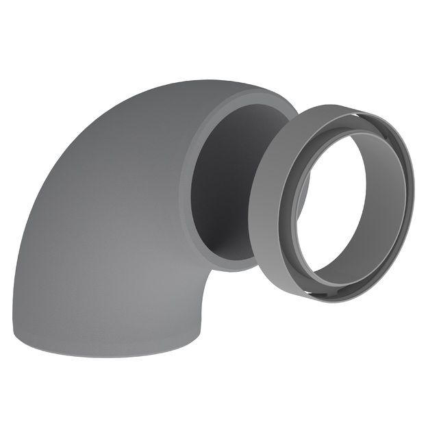 EPS alkūnė D160mm 90&deg; su mova