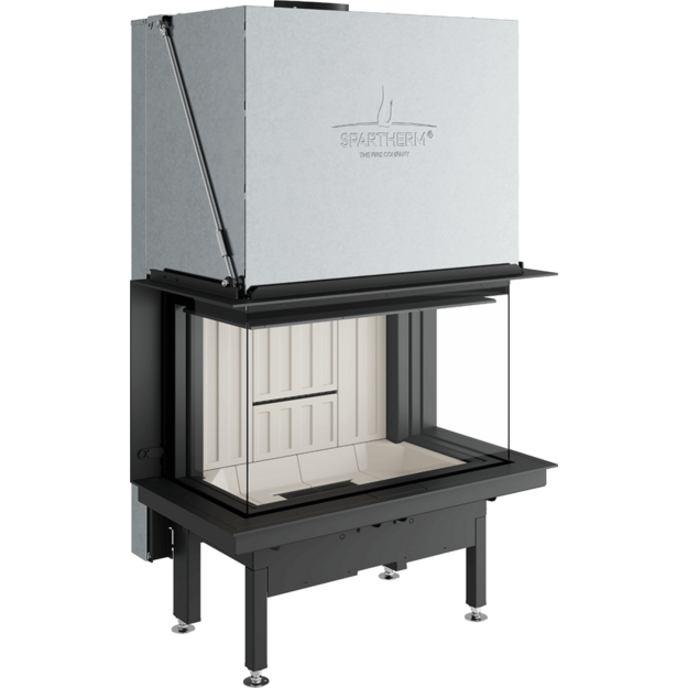 Plieninis židinio ugniakuras Spartherm Premium A-3RL-80h, &oslash; 200 mm, trimis stiklais