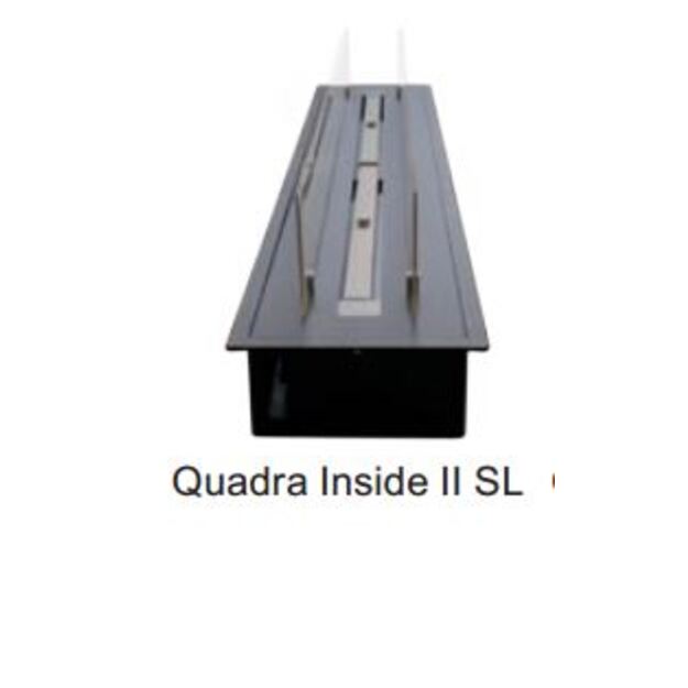 Bio židinys Ebios fire Quadra Inside II SL, juodas-1,0 m