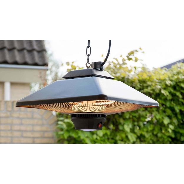 Sunred infraraudonųjų spindulių &scaron;ildytuvas Spica Bright, pakabinamas, juodos spalvos, 2000 W