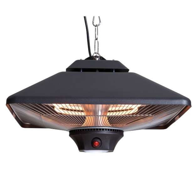 Sunred infraraudonųjų spindulių &scaron;ildytuvas Spica Bright, pakabinamas, juodos spalvos, 2000 W