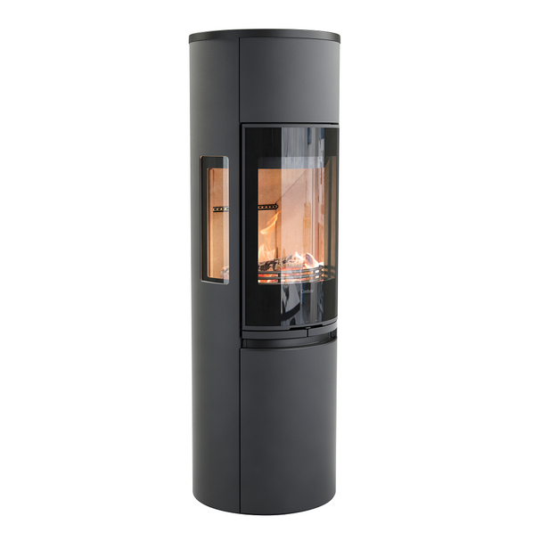 Krosnelė CONTURA 596G:1 Style, juoda, auk&scaron;tos durys su ketiniu vir&scaron;umi (998171,698965,998550)