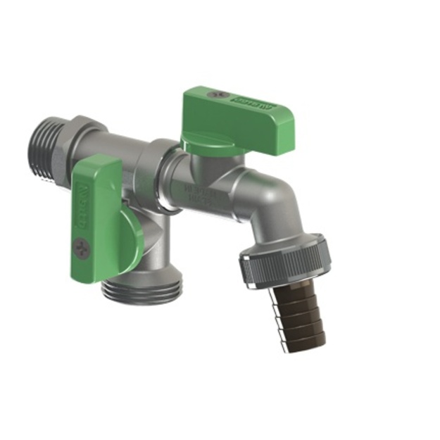 JARDIN sodo ventilis dvigubas, srėgis 1/2 , 3/4  x 3/4  &Oslash;15
