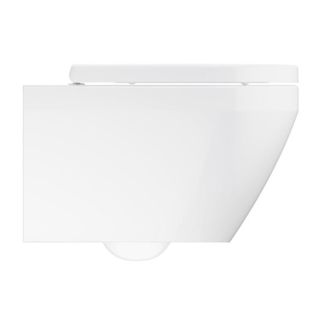Euro Ceramic pakabinamas unitazas Triple Vortex  su soft close dangčiu, balta spalva