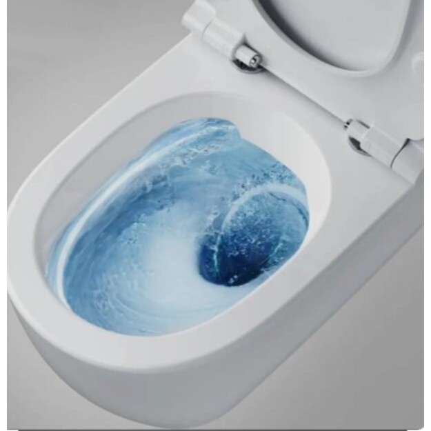 Pakabinamas klozetas i.Life O,  sūkurinis horizintalus vandens nubėgimas(HydroTwist),4/2 L, be dangčio T57220, su tvirti