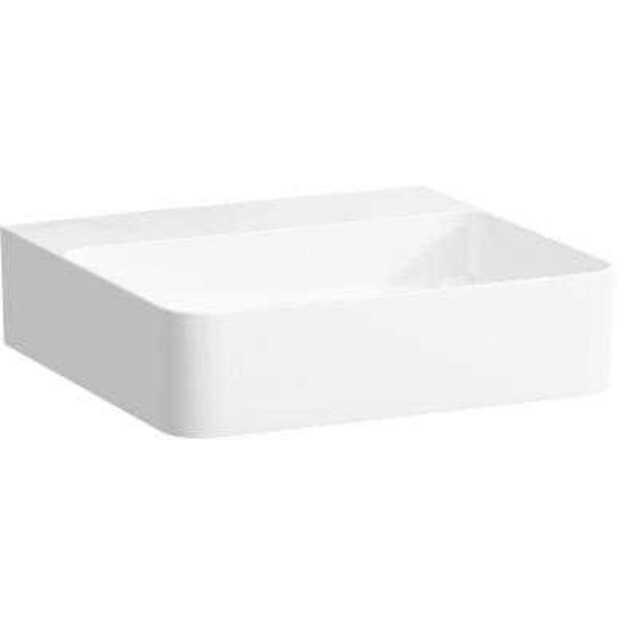Praustuvas VAL 450x420 mm, be skylės mai&scaron;ytuvui, SaphirKeramik, baltas