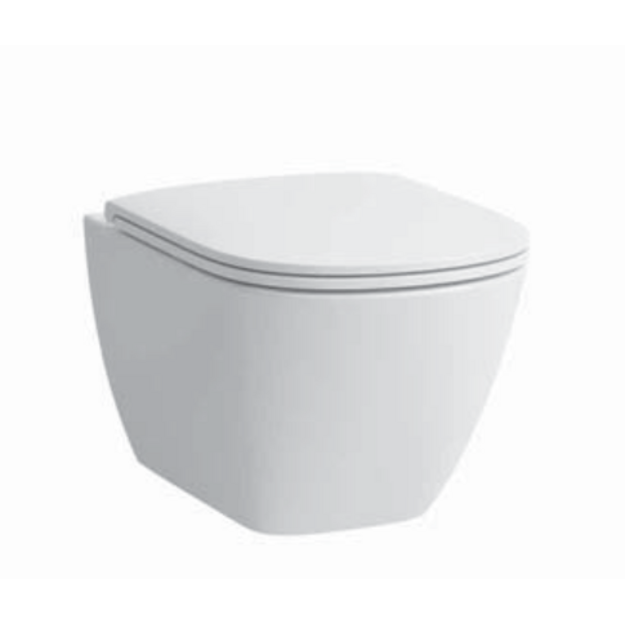 Pakabinamas unitazas Laufen LUA Rimless, 36 x 52 x 34,5 cm, baltas