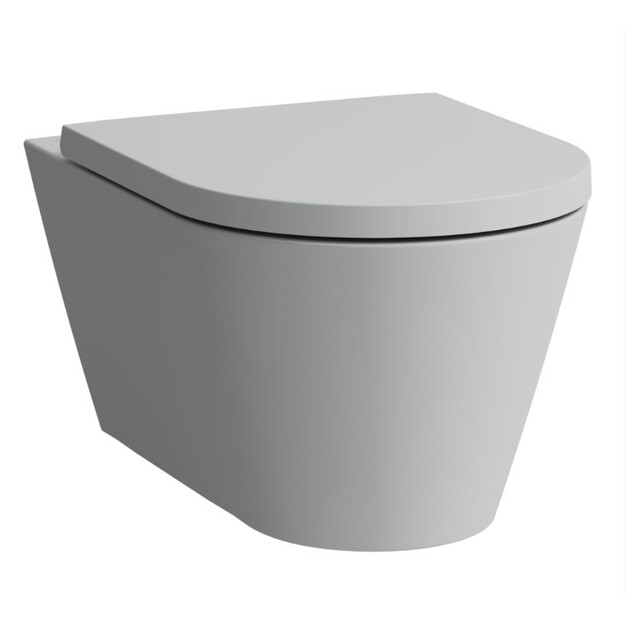 Kartell BY LAUFEN Pakabinamas WC Rimless, pilkas matinis be dangčio H8913337590001