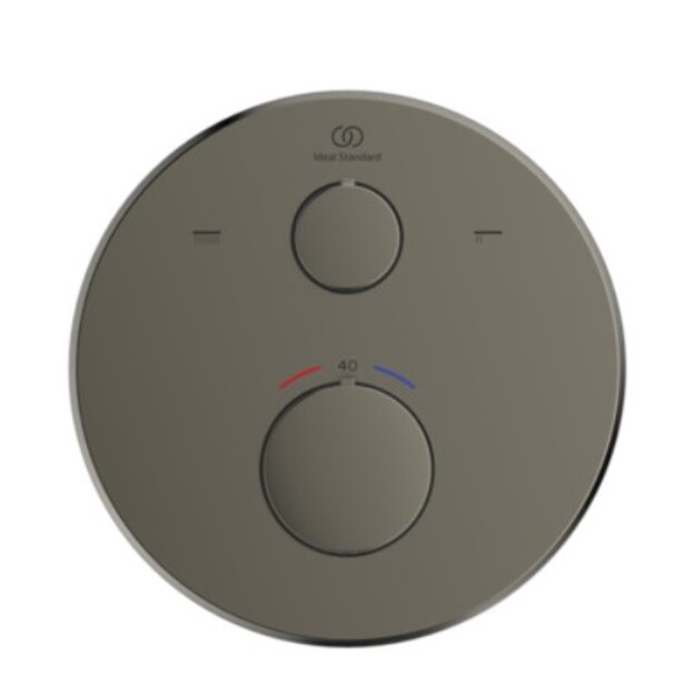 Ideal Standard Ceratherm 100 potinkinio termostatinio vonios/du&scaron;o mai&scaron;ytuvo vir&scaron;tinkinė dalis,apvali, magnetic grey spal