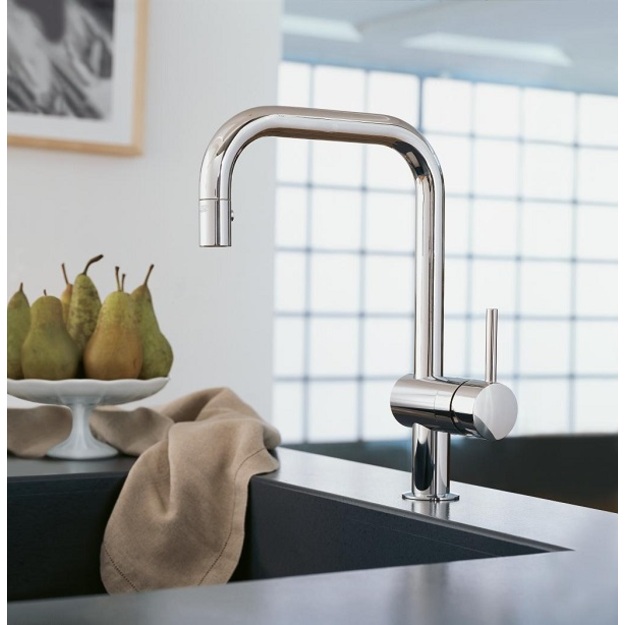 Grohe plautuvės mai&scaron;ytuvas Minta, L- formos snapas, chromas