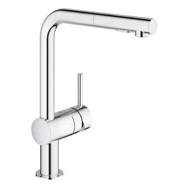 Grohe plautuvės mai&scaron;ytuvas Minta, L- formos snapas, chromas