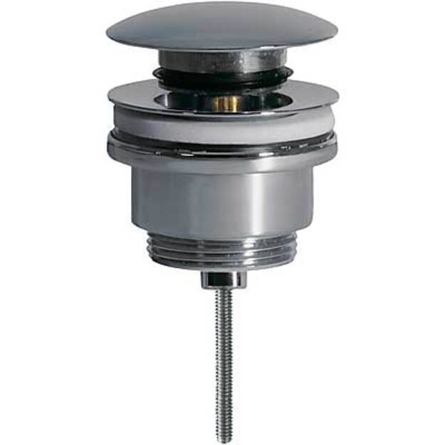 Dugno vožtuvas Tres Click-Clack, trumpas &Oslash;63 mm, chromas