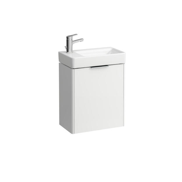 Praustuvo spintelė PRO S 470x265x530mm su durų vyriais de&scaron;inėje, praustuvui 8.1595.4, balta matinė