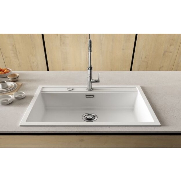 Granitinė plautuvė ELLECI  BEST 104 510x510 balta K96 J016162