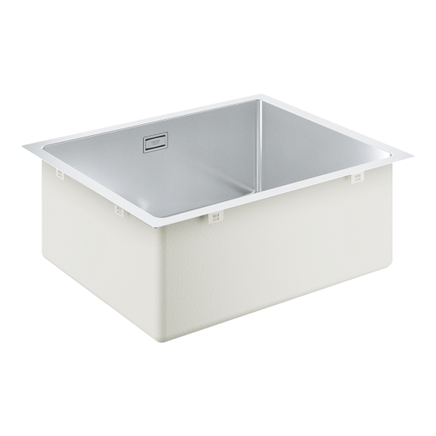 Grohe nerūdijančio plieno plautuvė K700 U 60-S 544x444, montuojama i&scaron; apačios, stainless steel