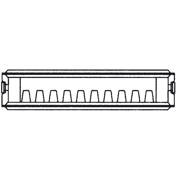 Renovacinis plieninis radiatorius HM 21C-AT-55-1200, prijungimas &scaron;oninis