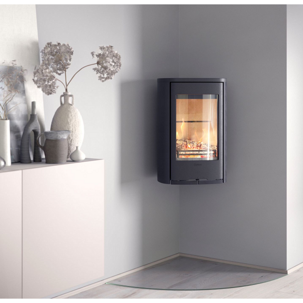 Krosnelė Contura C810W:3 STYLE, juoda, montuojama ant sienos, su muilo akmens plok&scaron;te (058318, 203150)