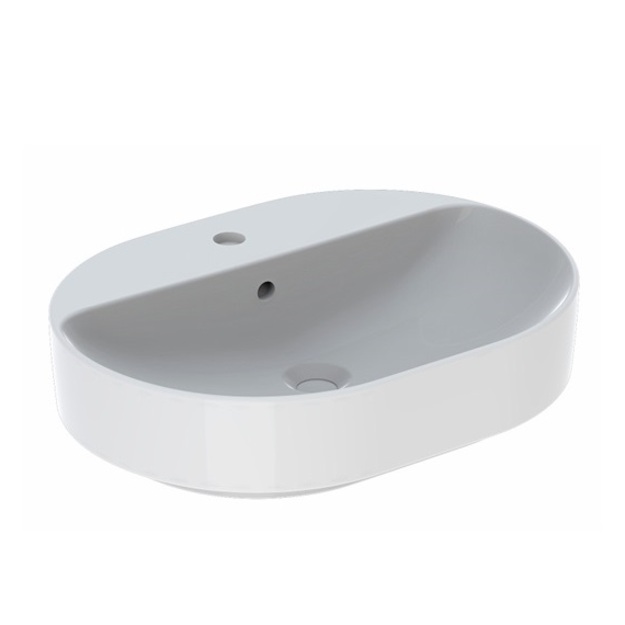 Praustuvas pastatomas VariForm 60 cm, elipsės formos, baltas