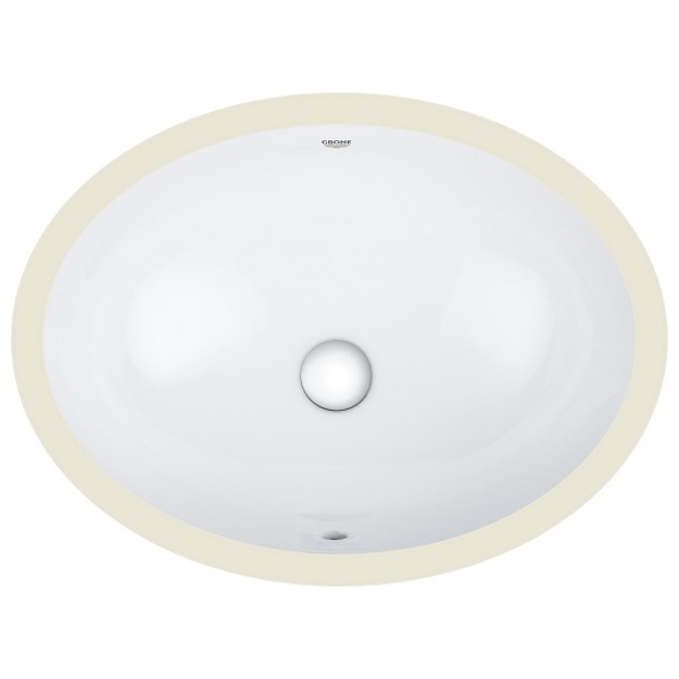 I&scaron; apačios montuojamas praustuvas Grohe Bau Ceramic 55, 56 x 42 cm, alpine white