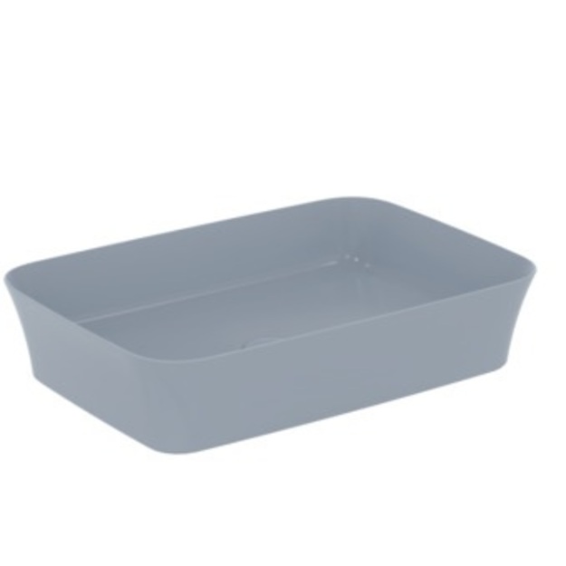 Praustuvas montuojamas ant stalvir&scaron;io Ideal Standard Ipalyss 55x38 cm, be perlajos, su dugno vožtuvu, Powder Blue