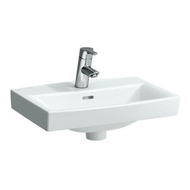 Praustuvas PRO NORDIC 50x36, su 1 anga mai&scaron;ytuvui, baltas
