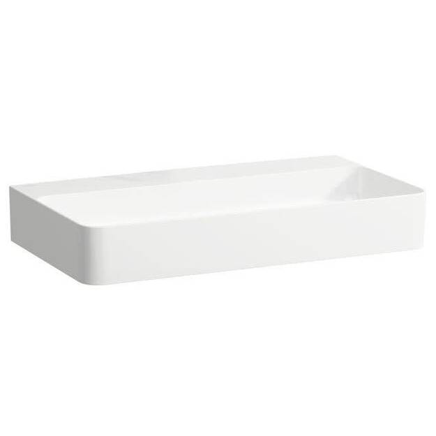 Praustuvas Laufen VAL 750x420 mm, be skylės mai&scaron;ytuvui, be perlajos, Saphir Keramik, &scaron;lifuota apačia, baltas
