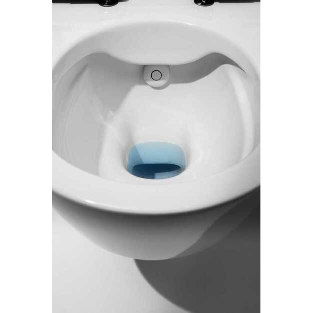 Higieninis pakabinamas unitazas Laufen CLEANET NAVIA su apiplovimo f-ja, Rimless, LCC, su softclose sėdyne ir dangčiu
