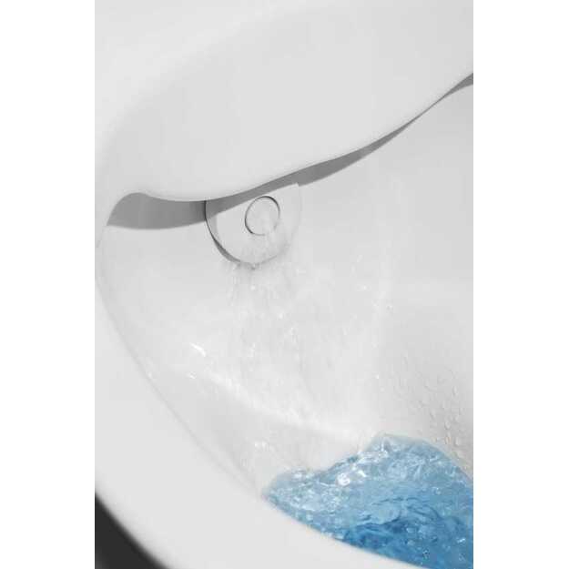 Higieninis pakabinamas unitazas Laufen CLEANET NAVIA su apiplovimo f-ja, Rimless, LCC, su softclose sėdyne ir dangčiu